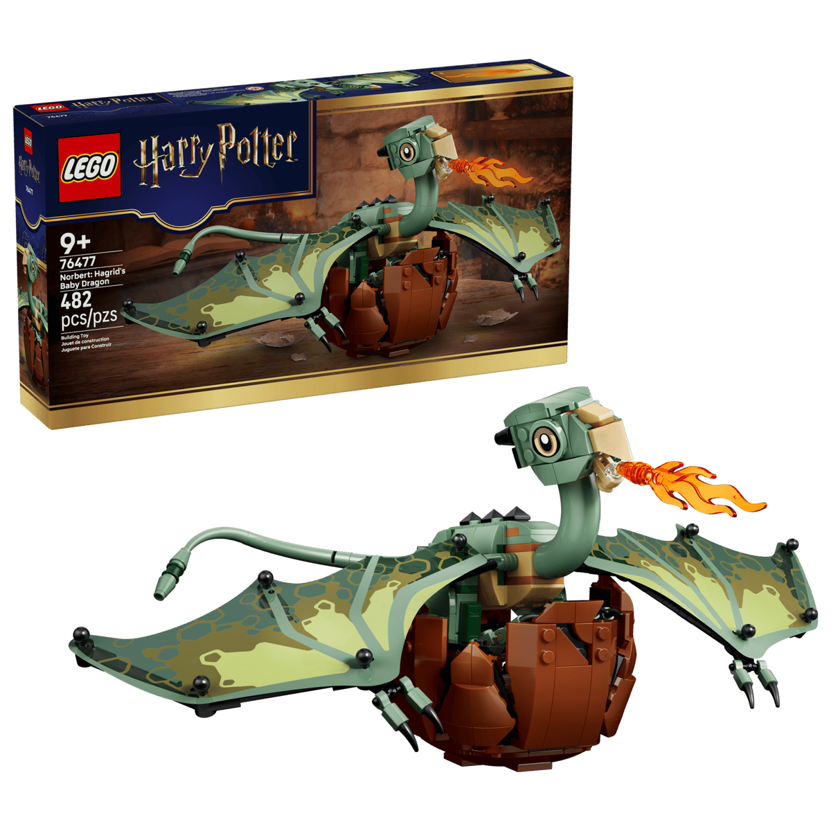 LEGO Harry Potter 76477 Norbert: Hagrid's Baby Dragon product image 1, provided for visual reference and product detail