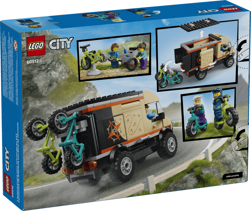 LEGO City 60512 Mountain Bike Adventure Van product image 2, provided for visual reference and product detail review