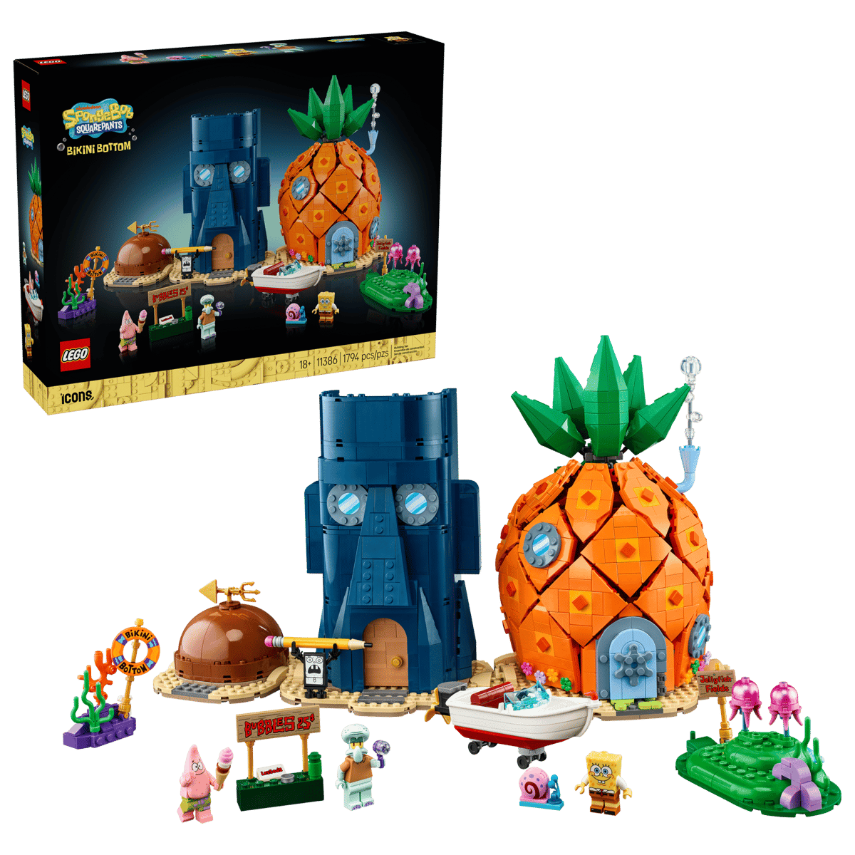 LEGO Icons 11386 Spongebob Squarepants: Bikini Bottom product image 1, provided for visual reference and product detail