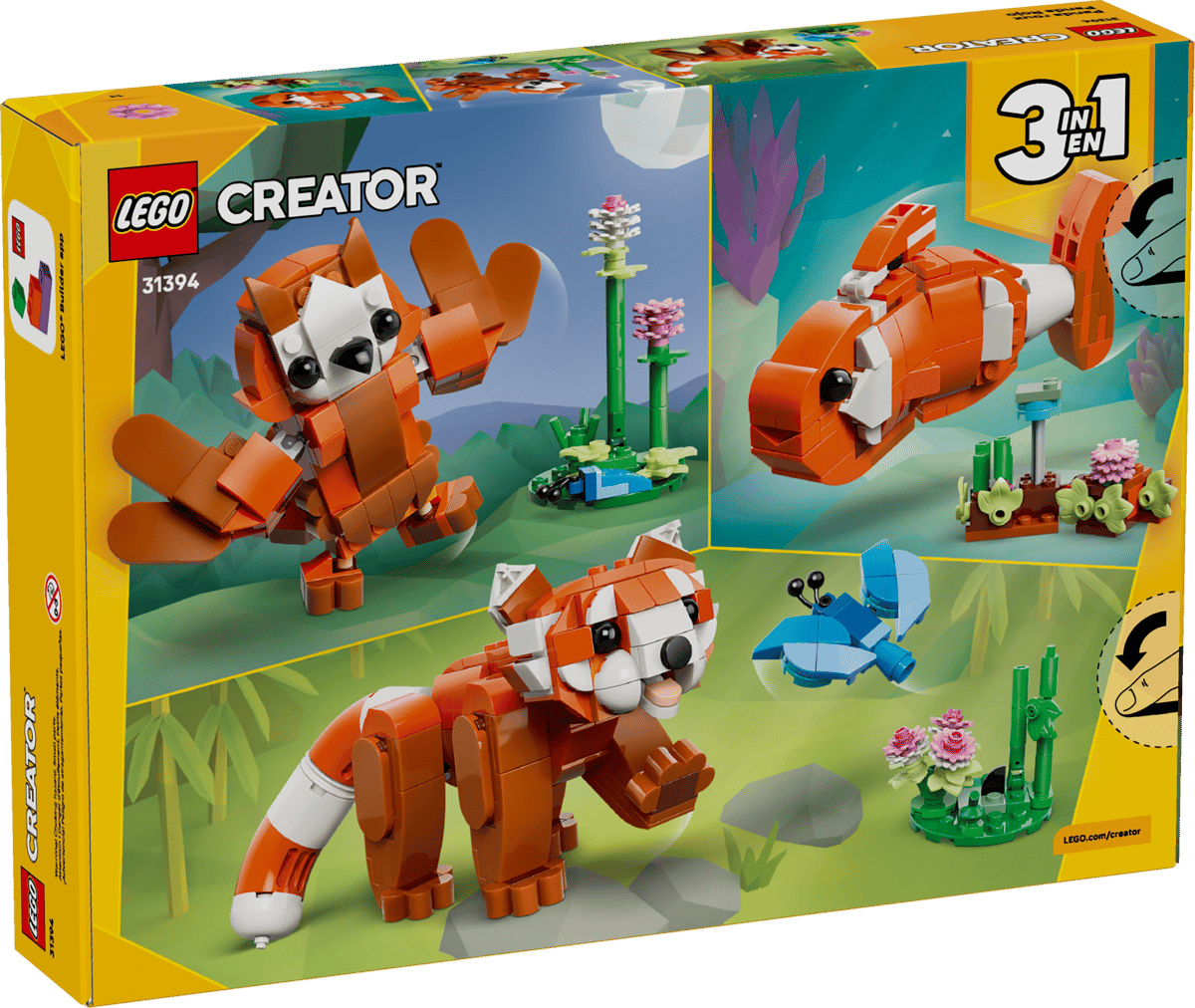LEGO Creator 31394 Cute Animals: Red Panda product image 2, provided for visual reference and product detail review