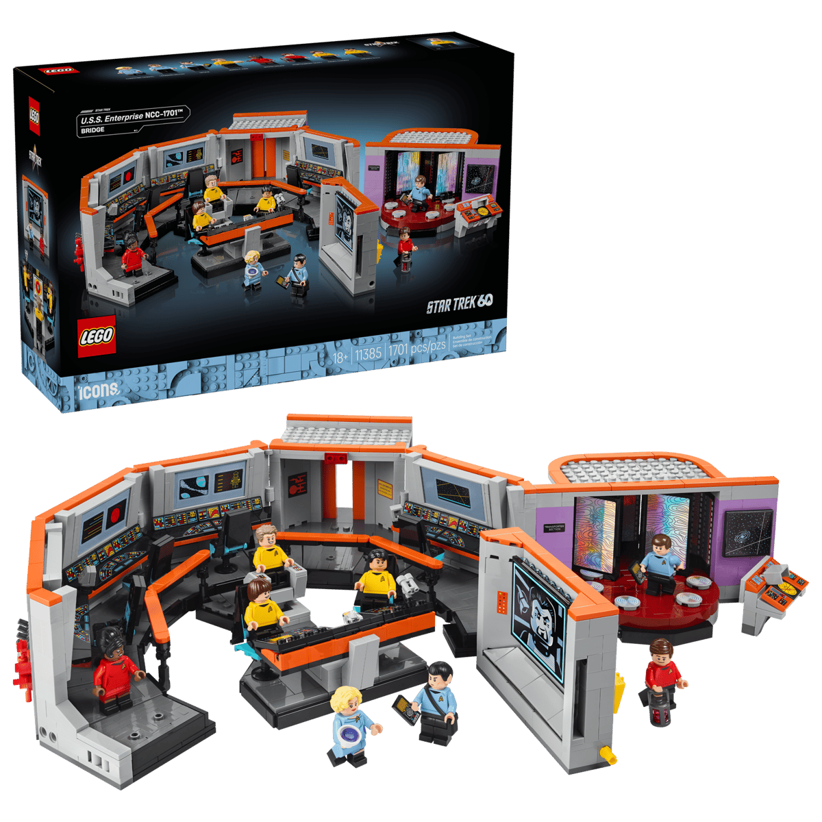 LEGO Icons 11385 Star Trek: U.S.S Enterprise NCC-1701 Bridge product image 1, provided for visual reference and product