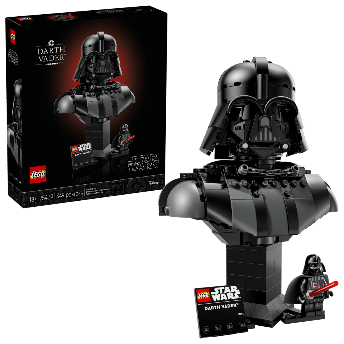 LEGO Star Wars 75439 Darth Vader Bust product image 1, provided for visual reference and product detail review