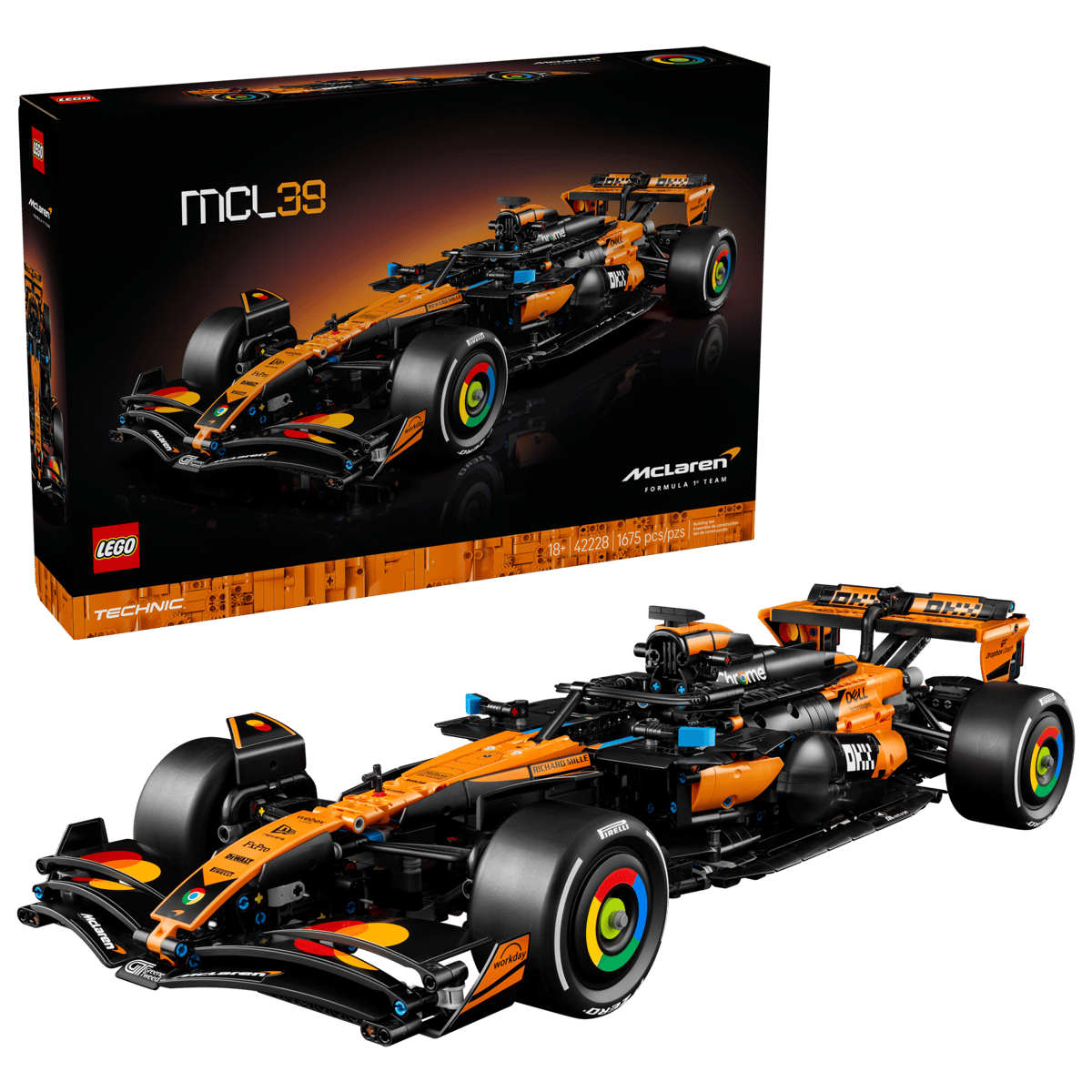 LEGO Technic 42228 McLaren MCL39 F1® Car product image 1, provided for visual reference and product detail review