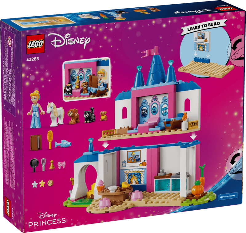 LEGO Disney 43283 Cinderella Animal Friends Castle product image 2, provided for visual reference and product detail review