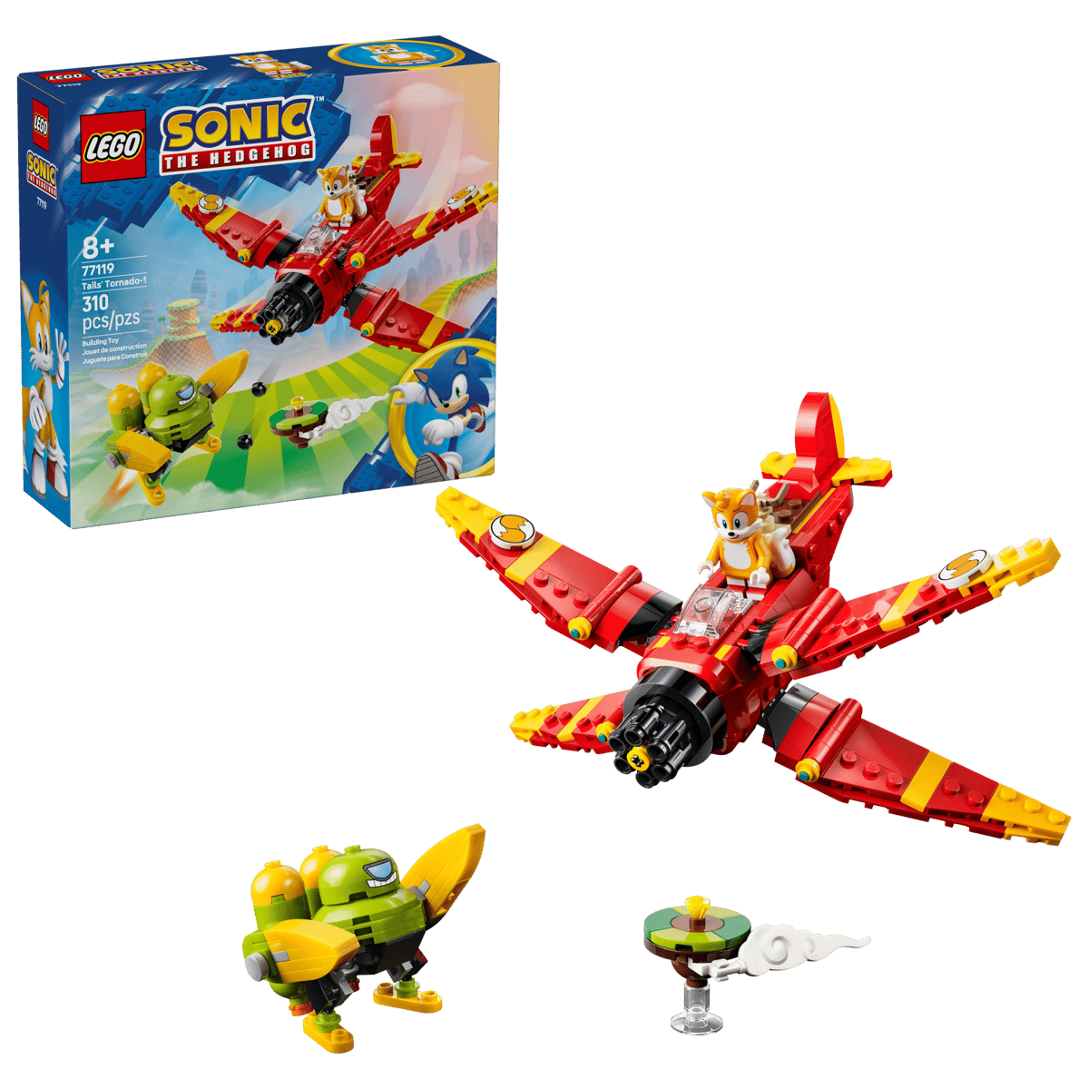 LEGO Sonic The Hedgehog 77119 Tails' Tornado-1 product image 1, provided for visual reference and product detail review