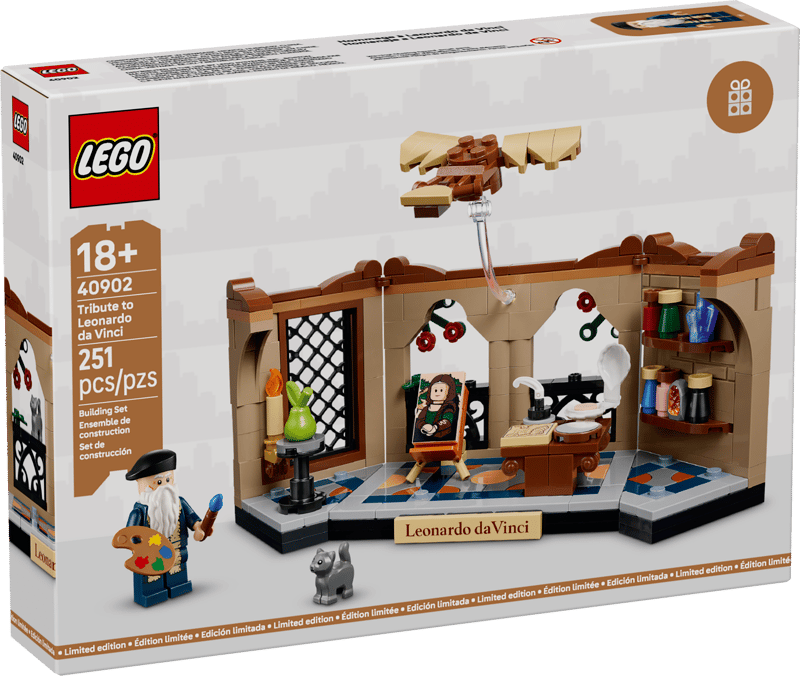 LEGO 40902 Tribute to Leonardo da Vinci product image 1, provided for visual reference and product detail review