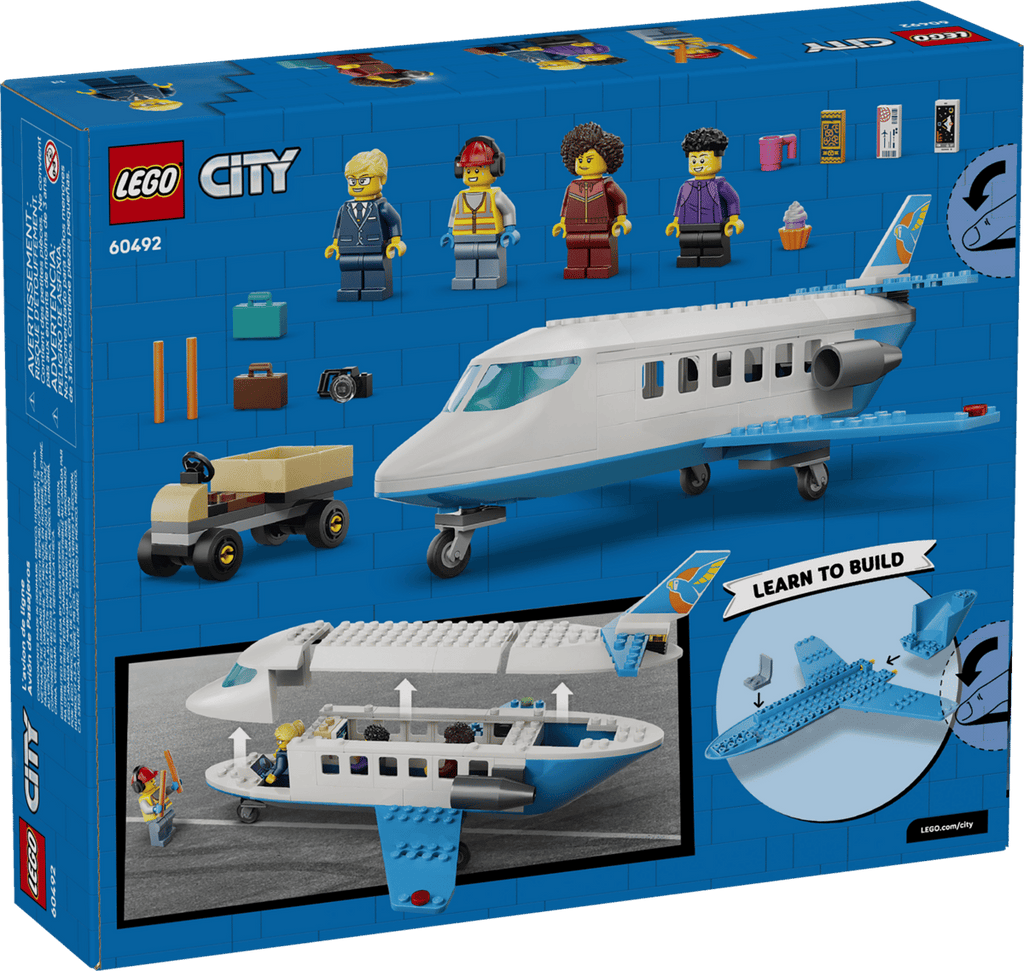 LEGO City 60492 Passenger Jet product image 2, provided for visual reference and product detail review