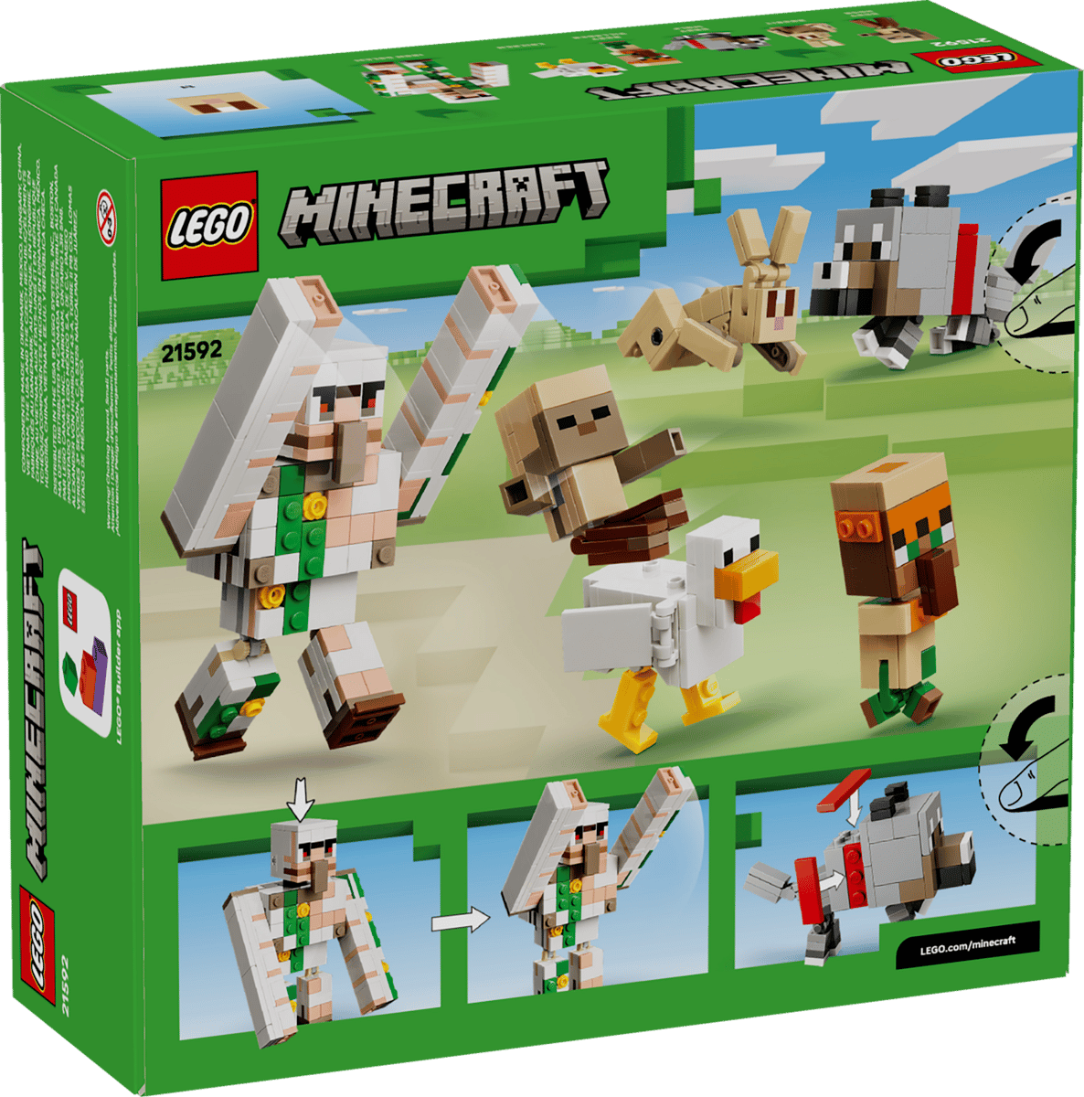 LEGO Minecraft 21592 Chicken Jockey Desert Attack product image 2, provided for visual reference and product detail review