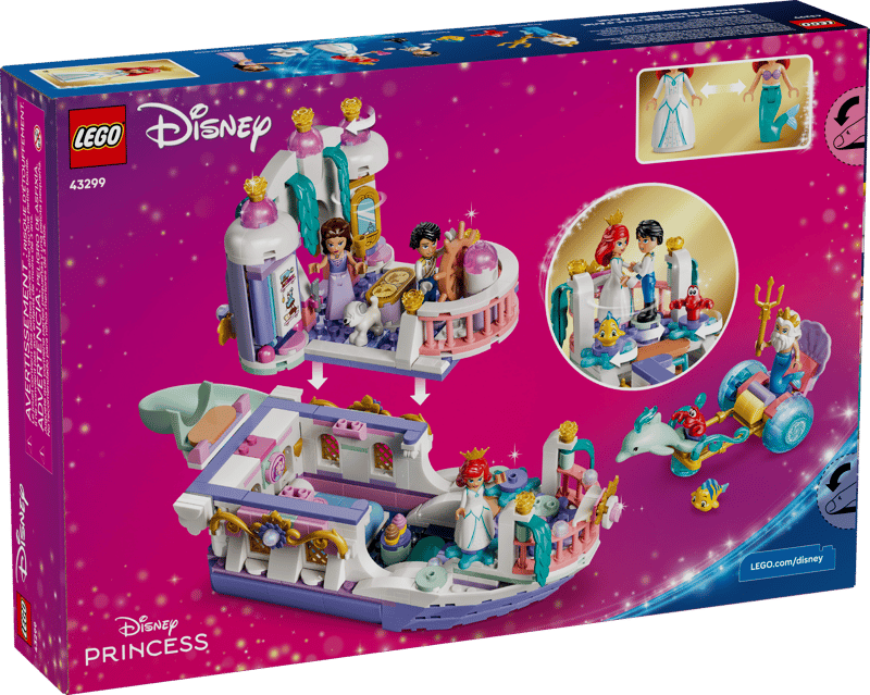 LEGO Disney 43299 Ariel's Royal Wedding Boat product image 2, provided for visual reference and product detail review