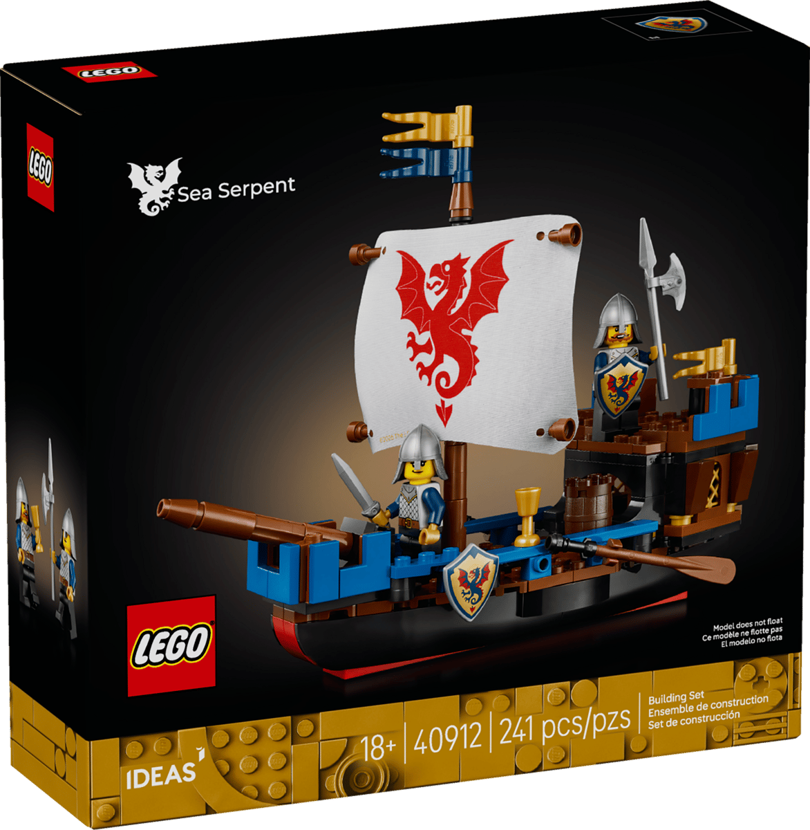 LEGO Icons 40912 Sea Serpent product image 1, provided for visual reference and product detail review