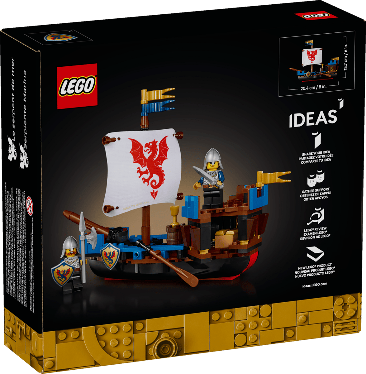 LEGO Icons 40912 Sea Serpent product image 2, provided for visual reference and product detail review