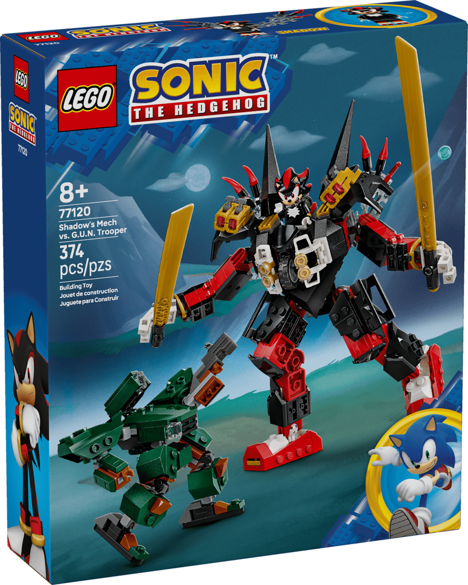 LEGO Sonic The Hedgehog 77120 Shadow's Mech vs. G.U.N Trooper product image 1, provided for visual reference and product