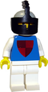 Classic - Knight, Shield Red/Blue, Light Gray Helmet and Black Visor (cas003) product image 1, provided for visual reference