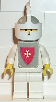 Classic - Yellow Castle Knight White Cavalry - with Vest Stickers (cas083s) product image 1, provided for visual reference