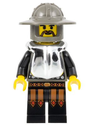 Knights Kingdom I - Helmet and Chrome Silver Armor (cas202) product image 1, provided for visual reference and product