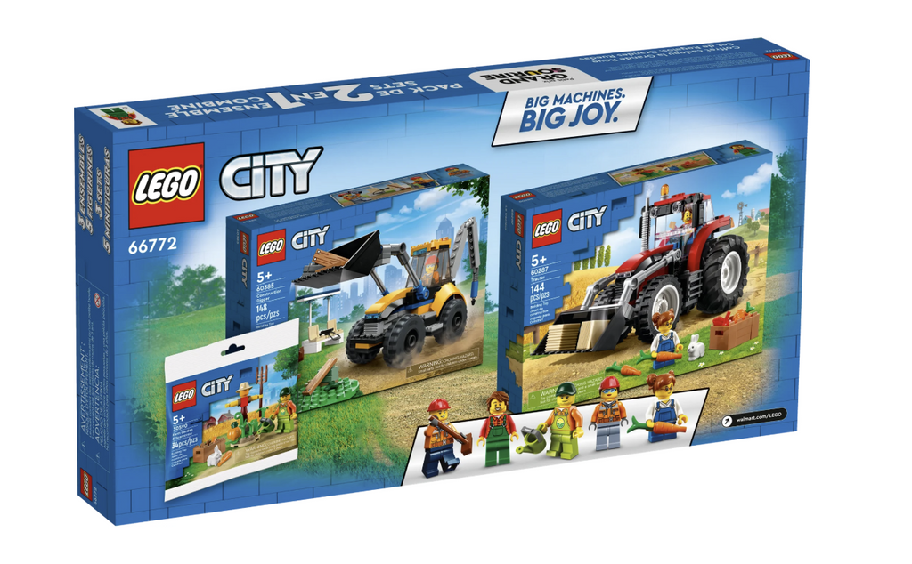 LEGO City 66772 Big Wheel Gift Set 2in1 Combo Pack product image 2, provided for visual reference and product detail review