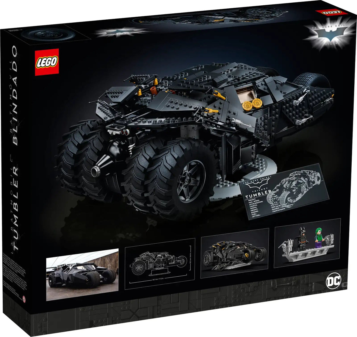 76240 DC Batman Batmobile Tumbler product image 3, provided for visual reference and product detail review
