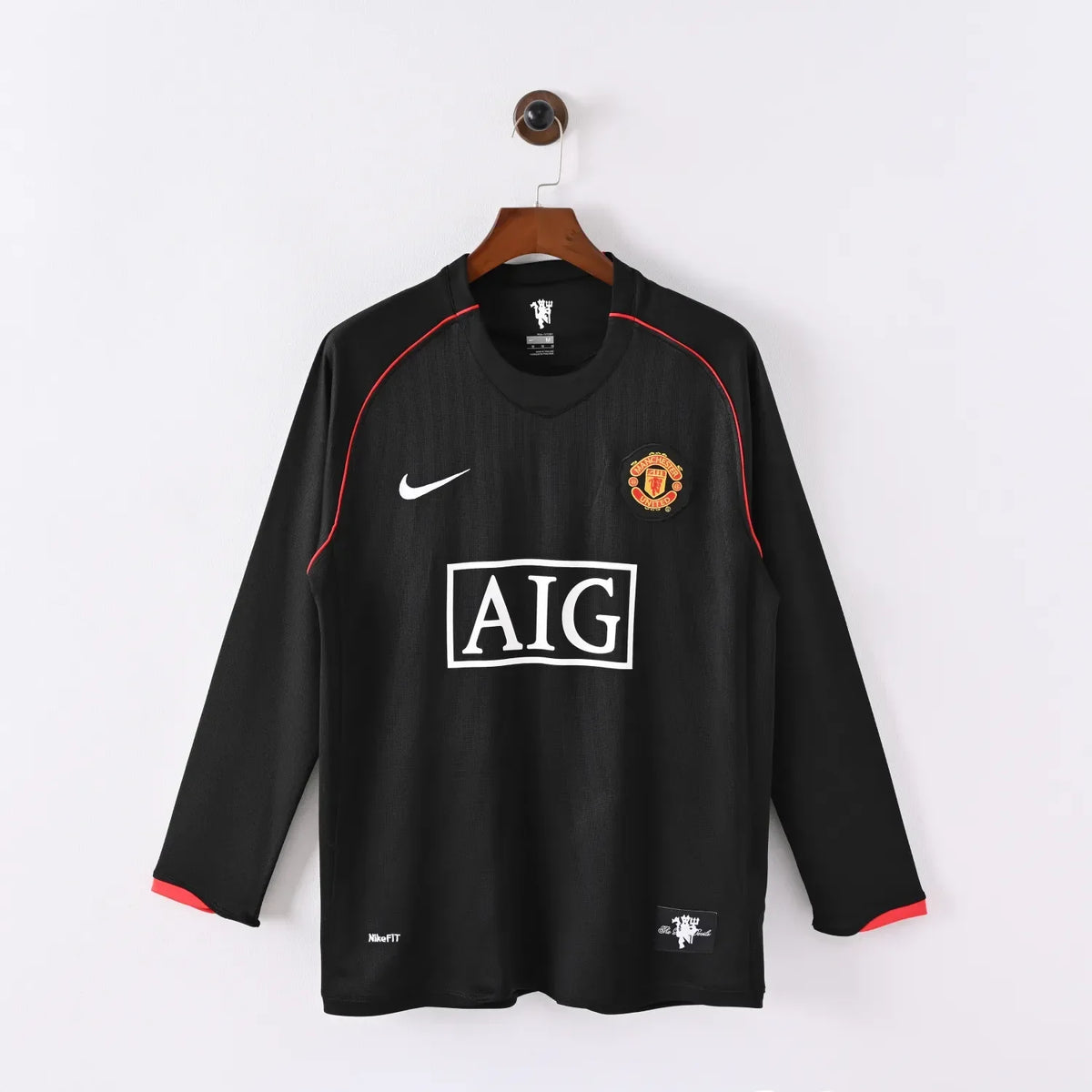 Manchester United Jersey Away Kit 2007/08 Retro Long product image 1