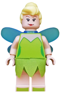 Tinker Bell - Minifigure, Trans-Medium Blue Fairy Wings, Lime Cloth Skirt (dis022) product image 1, provided for visual