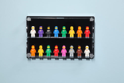 16 Figure Wall Mount Display Case - Black product image 1, provided for visual reference and product detail review