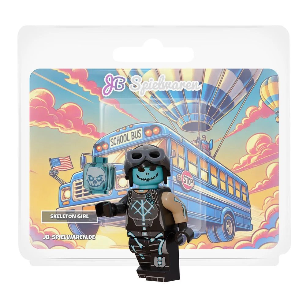 Skeleton Girl Custom Minifigure product image 1, provided for visual reference and product detail review