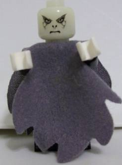 Lord Voldemort - Glow In Dark Opaque Head, Dark Bluish Gray Dementor Style Cape (hp069a) product image 1, provided for