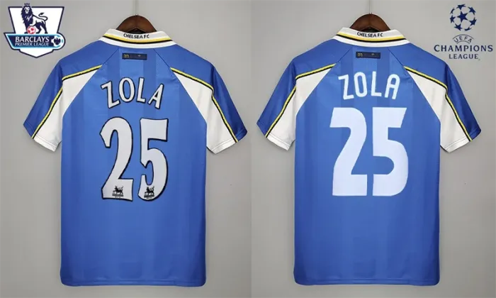 Chelsea Jersey Home Kit 1997/99 Retro Football Team Soccer product image 9