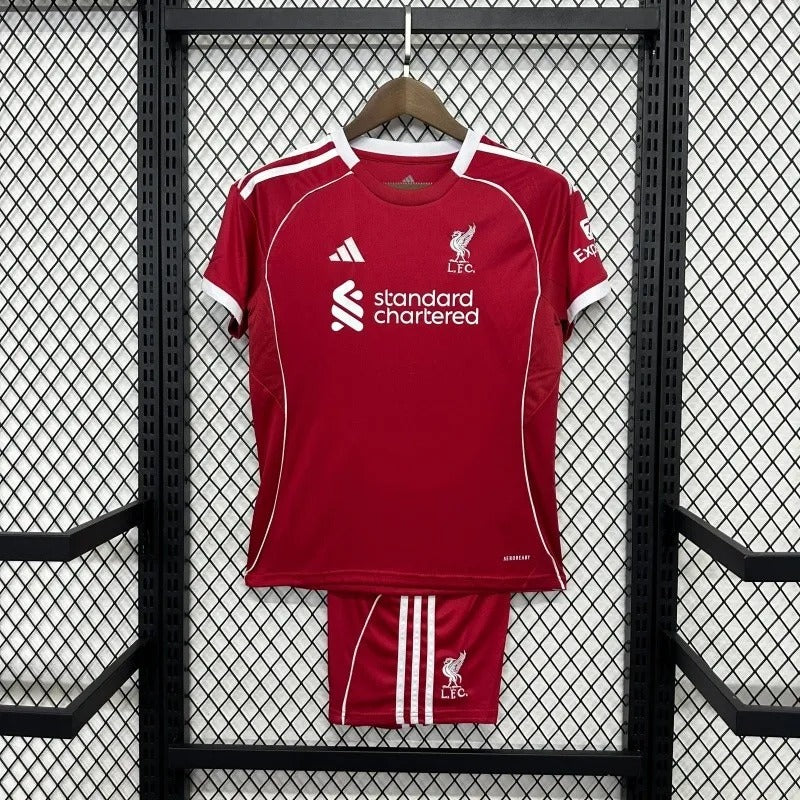 kids liverpool jersey 25/26 home football kit soccer product image 1