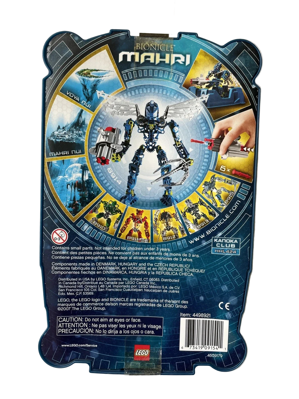 LEGO Bionicle 8914 Mahri Toa Hahli product image 2, provided for visual reference and product detail review