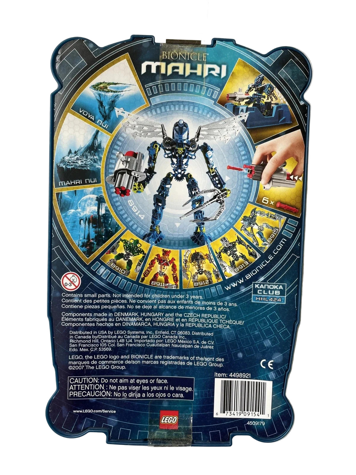 LEGO Bionicle 8914 Mahri Toa Hahli product image 2, provided for visual reference and product detail review