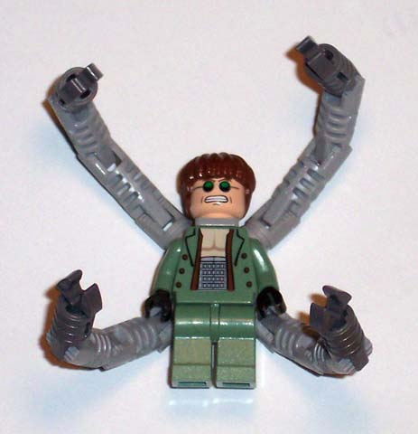 Dr. Octopus (Otto Octavius) / Doc Ock, Sand Green Jacket, Sand Green Legs, Clenched Teeth Smile - With Arms (spd027) product