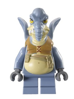 Watto - Sand Blue, Printed Head, Dark Bluish Gray Hands (sw0325) product image 1, provided for visual reference and product