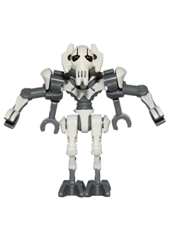 General Grievous - Bent Legs, White Armor (sw0515) product image 1, provided for visual reference and product detail review