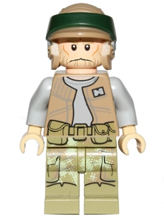 Endor Rebel Trooper - Dark Tan Vest, Tan Beard (Commander Rex) (sw0646) product image 1, provided for visual reference and