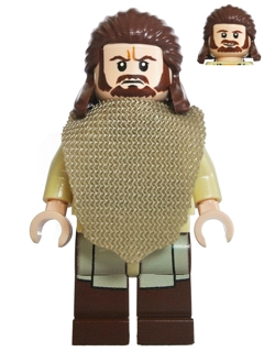 Qui-Gon Jinn - Poncho, Reddish Brown Beard (sw0651) product image 1, provided for visual reference and product detail review