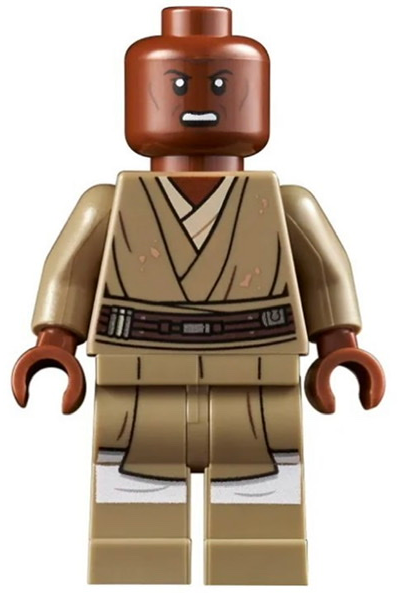 Mace Windu (Dark Tan Legs, Open Mouth) (sw1165) product image 1, provided for visual reference and product detail review