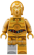 C-3PO - Molded Light Bluish Gray Lower Leg, Printed Arms (sw1209) product image 1, provided for visual reference and product