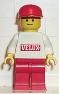 Velux Sticker on White Torso, Red Legs, Red Cap (vel001) product image 1, provided for visual reference and product detail
